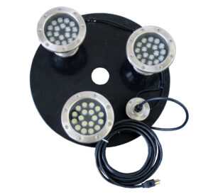Light Kit: (3) 18-Watt White LED Lights