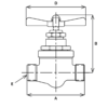 6GP80-4 - Brass Angle Hose Valve - Image 2