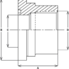 6R53-6-6 - Female NPT Fittings - Tailpiece, Pipe Size - Image 3
