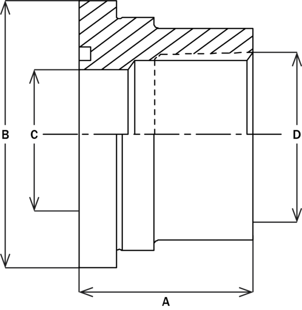 6R53-0-0 - Female NPT Fittings - Tailpiece, Pipe Size - Image 3