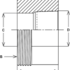 6T53-5-5 - Female NPT Fittings - Threadpiece, Pipe Size - Image 3