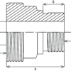 6T59-5-10 - Straight Thread Fittings - Threadpiece, Male - Image 3