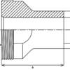 6T62-8-7 - Male Weld Fittings - Threadpiece, Pipe Size - Image 3