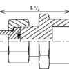 7800 - 1/4" Tube Socket Weld x 1/4" IPS Socket Weld Union - Image 3