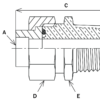 8301-24-24 - Tube Fittings - Male Connector - Tube to Male NPT - Image 3