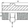 9003T-12 - Tube Fittings - Threadpiece, Bulkhead - 9003T - Image 3