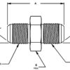8641-20-20-SS - 8641 Series S.A.E. 37º Male Flare Union Adapters - Image 2