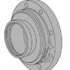 A-ADP-SW-4FS-8F - 4" Split Clamp to 8" Flange