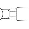 EF-IH/OH-0.75 - End Fittings - Inhaul/Outhaul with Eye Adapter - Image 2