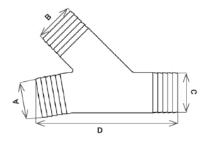 40EC250300 - Exhaust Collectors - Y Type