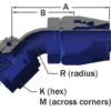 136-1045-12D - Lightweight Medium Pressure Flared Hose Fittings - 45º Elbow, Flared, Bent Tube - Image 2