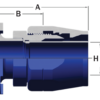 136-3000-10D - Lightweight Medium Pressure Flanged Hose Fittings - Straight, Flanged - Image 2