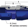 136-1000-20D - Lightweight Medium Pressure Flared Hose Fittings - Straight, Flared - Image 2