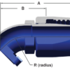 148-3045-20 - Medium Pressure Rubber Flanged Hose Fittings - 45º Elbow, Flanged - Image 2