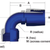 148-1090-04 - Medium Pressure Rubber Flared Hose Fittings - 90º Elbow, Flared - Image 2