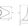 00STBO88 - Bronze Stern Bearing Housings - Oval Flange - Image 2