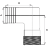 60TLS22 - "Tuff-Lite" Nylon Elbows - 90 Degrees